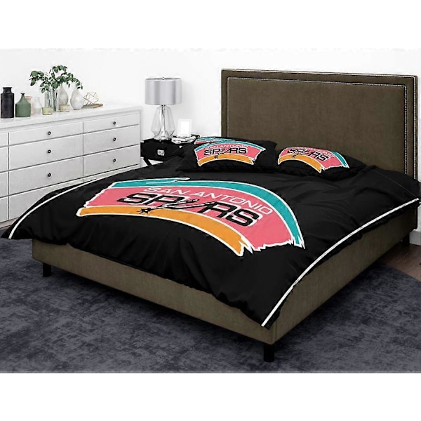 v4378 Sängkläder NBA San Antonio Spurs Påslakanset Barn Hemtextilier Super Sängkläder IU4378 240x260cm 94x102in