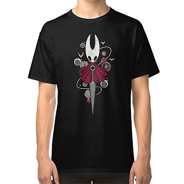 Kaunis taide koko yönän The Hollow Knight seikkailupeli T-paita black XXXL