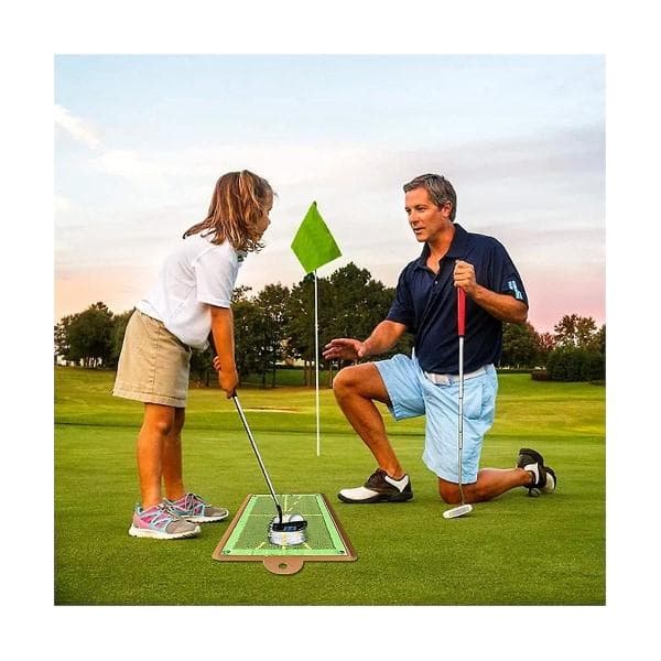 Træfdetekterende golfmåtte, golfputtemåtte, træningsmåtter til golfbane