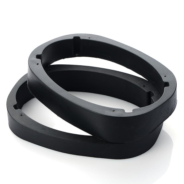 2 stk. Universal 6x9 Bilhøjttaler Afstandsstykker Adapter Montering Beslag Plade Ring Holdere