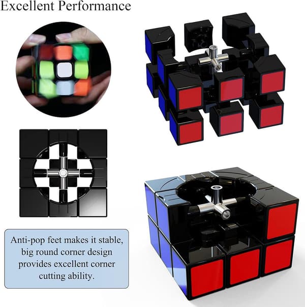 Speed ??cube, 3x3x3 magisk speed cube, lett å vri og smidig spe
