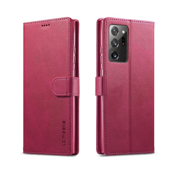 Til Samsung Galaxy Note 20 Ultra læder etui Red