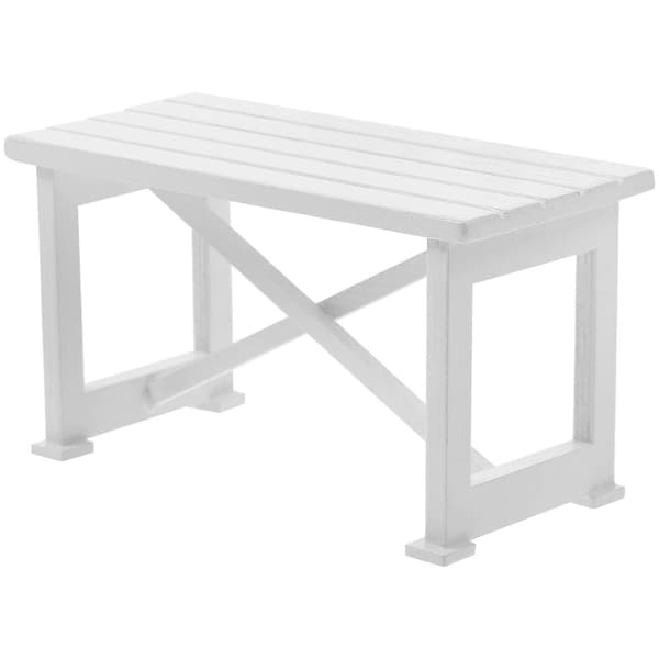 Miniature bord træ dukkehus møbler til indretning mini terrassebord