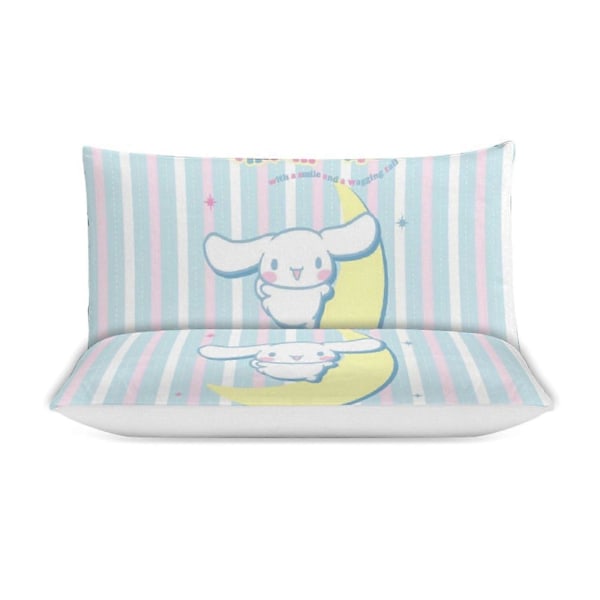v1513 Cinnamoroll Dynesett Tykkere Myk 3 Deler Sengetøy Sett Helårs Dynetrekk med 2 Putetrekk for Voksne Kvinner Jenter Tenåringer Hjem Rom Dekor io 135x200cm 53x78in