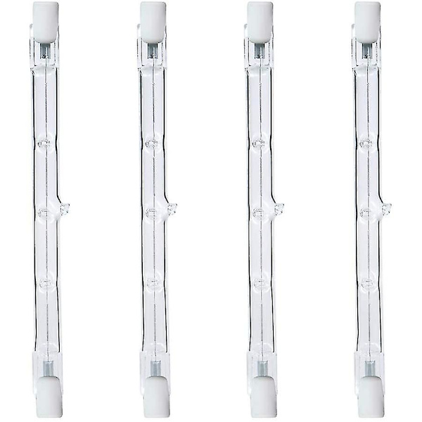 200w tilsvarende R7s lineær halogenflomlys 3100lm 2700k J118 sikkerhetslyspære 118mm 4-pakning