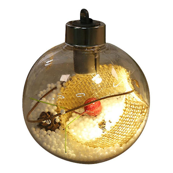 Jul LED Transparent Julkula Julgranshänge Lysande