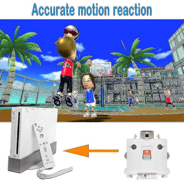 2 st Motion Plus Adapter Sensor för Wii Fjärrkontroll, Motion Plus Adapter Accelerator Ersättning för Wii Motion Plus Adapter