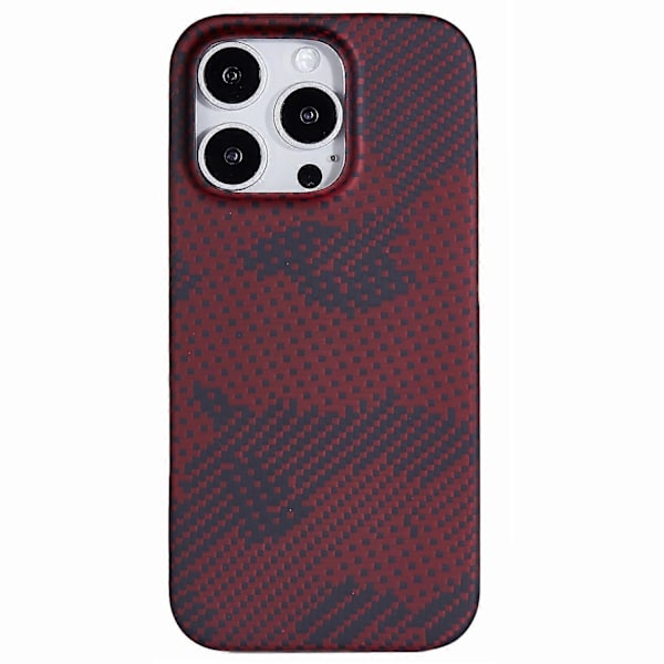 Magnetisk Cover til iPhone 16 Pro i Camouflage Rød Aramid Fiber