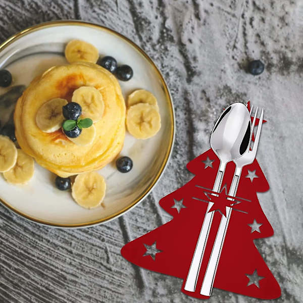 Julgran Bestickhållare Jul Silverware Hållare Set