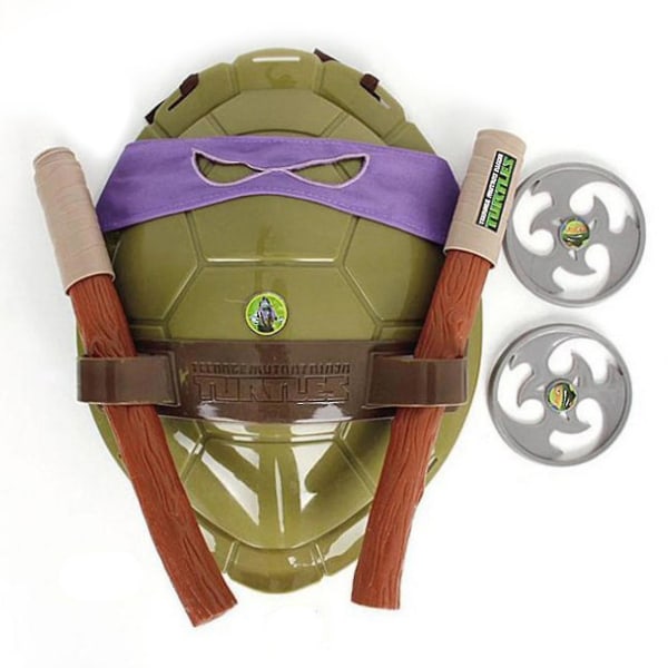 Ninja Turtle Super Hero Cosplay Kostym Födelsedagsfestgåvor För Barn-n Purple