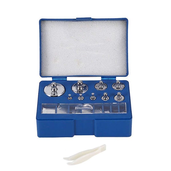 17 Pieces Precision Calibration Weight,10mg-100g Precision Steel Calibration Weight Kit Set With Tweezers For Digital Balance Scale Jewellery Scale Ge