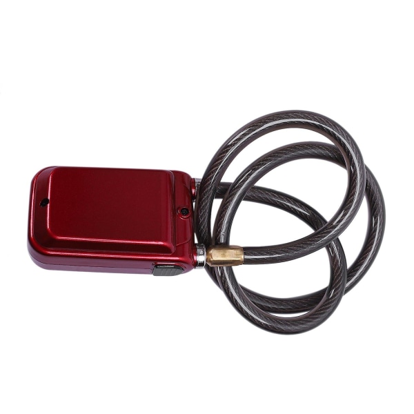Utomhus Anti-stöld Cykellås Super Intelligent Telefon App Kontroll Smart Alarm Bluetooth Lås Wate Red