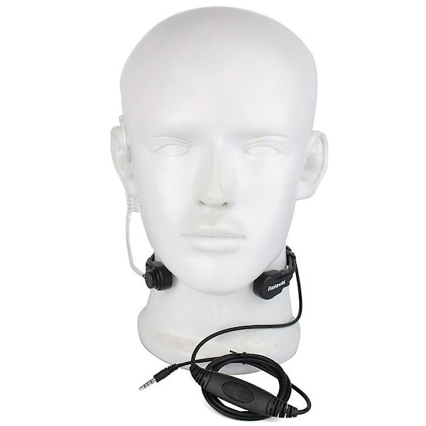 1Pin 3,5 mm ptt halsmikrofon øresnegl skjult luftrør headset med langsom rebound øreprop til mobiltelefon c9038a