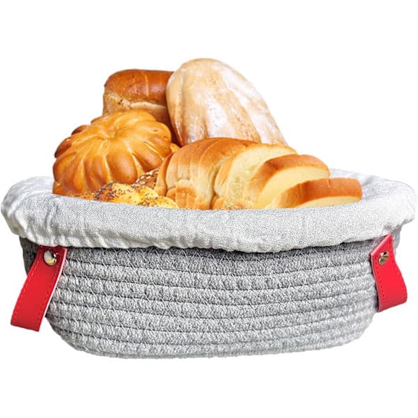 Bread Proofing Baskets for Baking Bread - Bread Bowl with Liner - Professional Reusable Kitchen Container (26*26*14cm)