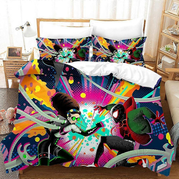 v3661 Lakanat Hämähäkkimies Fanituote Joululahja Pussilakanasetti Tyynyliina Kodintekstiilit Lakanat IU3661 240x260cm 94x102in