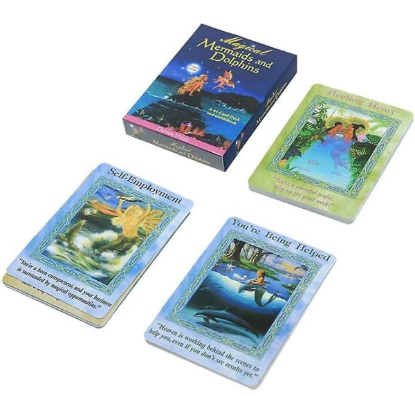 Magiske havfruer og delfiner Tarot Oracle Divinasjonskort Egnet for nybegynnere Alle Familiegjenforeninger Underholdning Fester