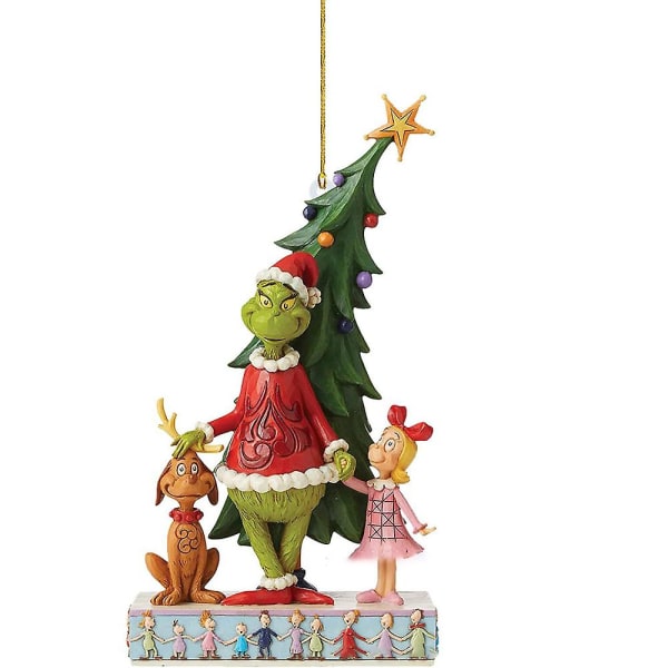 Julfest Grinchen Ornament Hängande dekoration Kreativa Hängen Presenter A