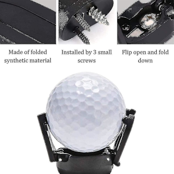 8 stk. Golfbold-opsamler - Mini sammenklappelig Golfbold-opsamlingsværktøj til Puttergreb