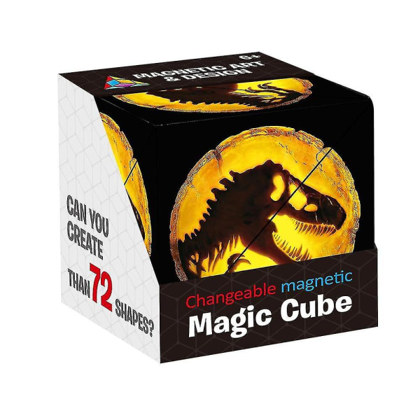 Ny 3D Magic Cube Shashibo Form Shifting Box Anti Stress Hånd Flip Puslespil Legetøj Gave black