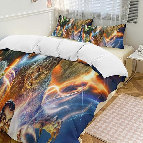 v1248 Goosebumps Slappy Dynesett Tykkere Mykt 3-delt Sengesett Helårs Dynetrekk med 2 Putetrekk for Voksne Kvinner Jenter Tenåringer Hjemmerom De 135x200cm 53x78in