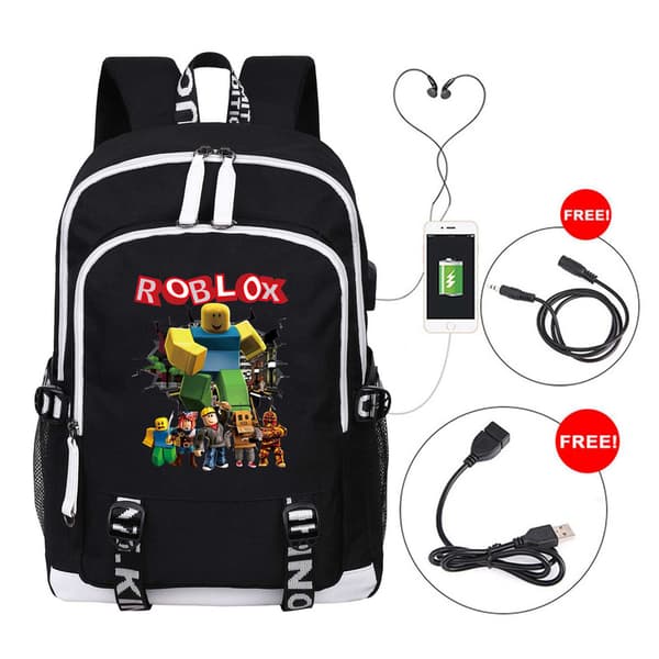 Roblox Rygsæk Børn Skoletaske Computertaske