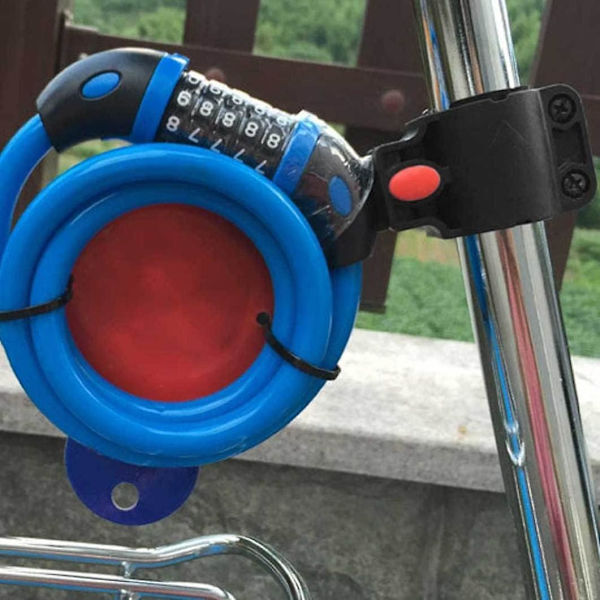 Cykellås Cykellås, Kombinationscykellås, Långt Kabellås, 5-siffrig Kodlås för Cykel-Cykellås 5 Siffror