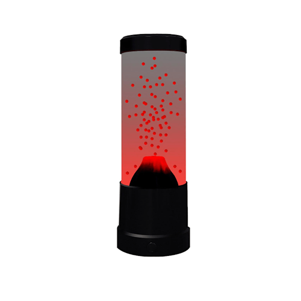 Vulkan Lava Lampa för Vuxna, USB-driven Batteridriven Vulkan Mini Lava Lampor för Barn, Nattlampa för Barn, Stämningsbelysning, Nyhetsbelysning Black