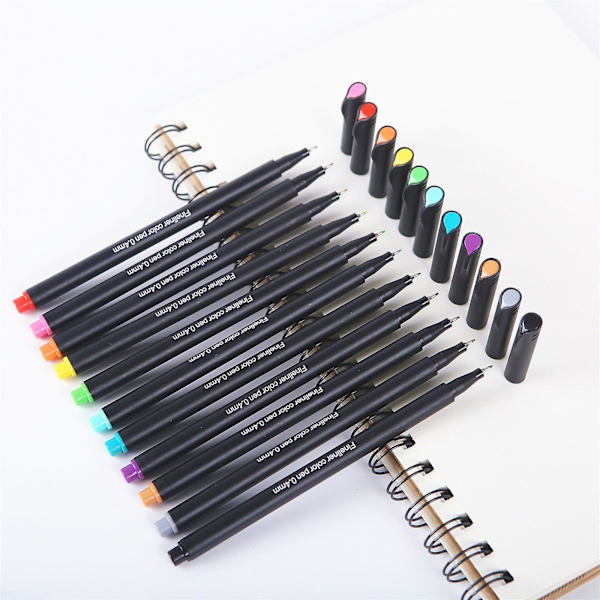 24 st pennor målarpennor konst glasfärg skrivpennor DIY 12 ml Multicolor