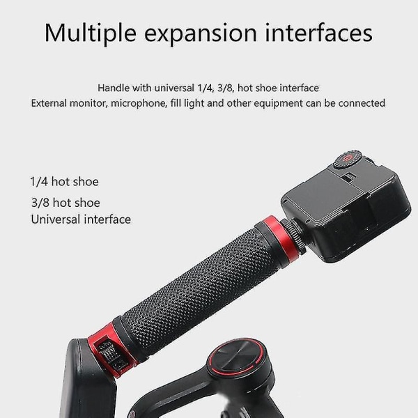 Kamera Håndholdt Gimbal Stabilisator Hurtigutløser Håndtakgrep For Weebill Lab/s Håndtak 1/4 Tommers 3/8 Tommers Monteringshull Kald Sko