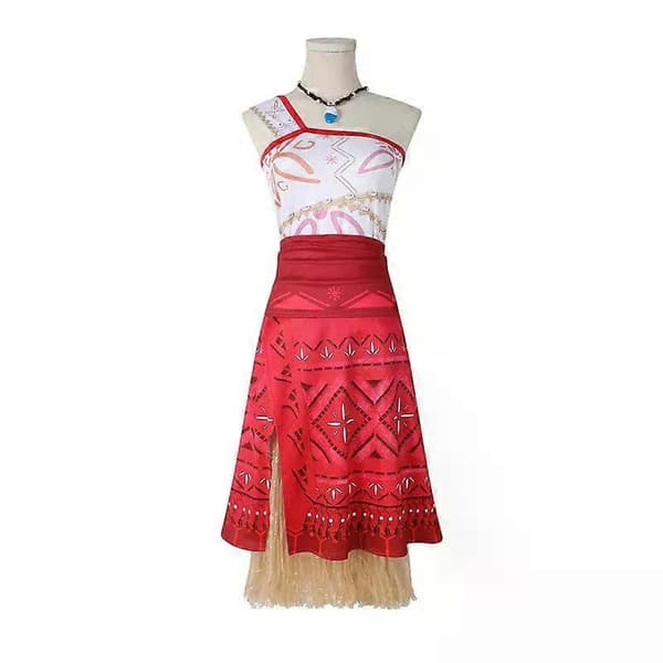 Moana 2 Cosplay Kostymkläder för kvinnor Hawaiian Princess Party Fancy L