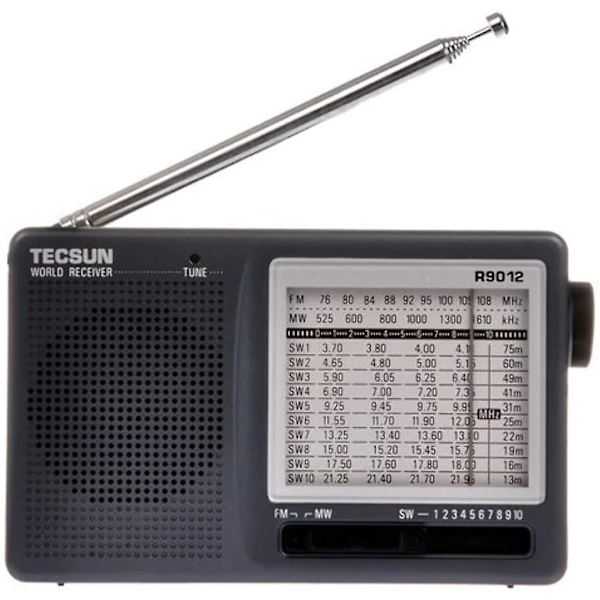 R-9012 Bærbar Digital Shortwave Radio Am/fm/sw(1-10) 12 Bånd Modtager (uk-9012)