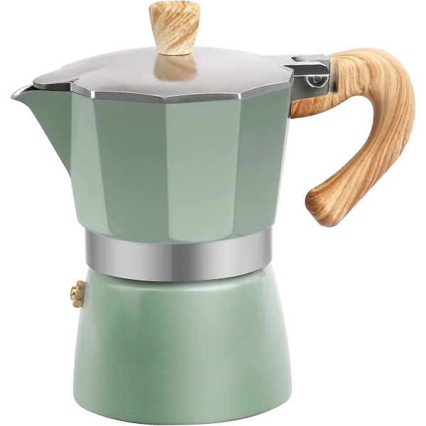Heytea Aluminium Italiensk Espressomaskine Perkolation Komfur Brænder Pot Kaffe Moka Pot 150ml 150 Ml