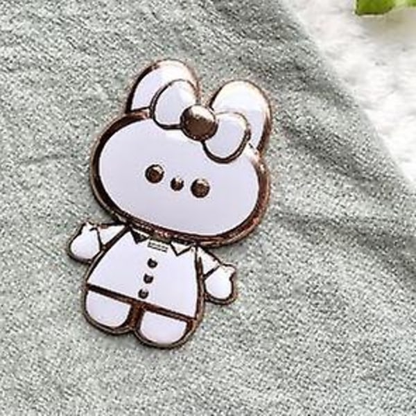 Bunny Bracket Lazy Man Folding  Reparationsspejl Rygklistermærke Telefonholder white