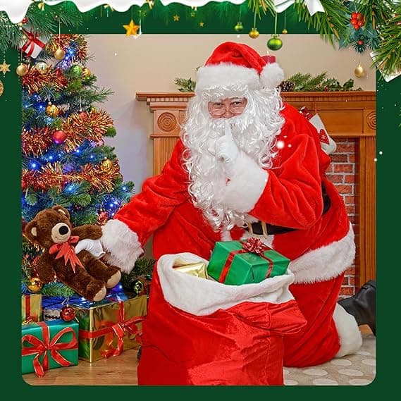 Julemandshatte og skæg til voksne