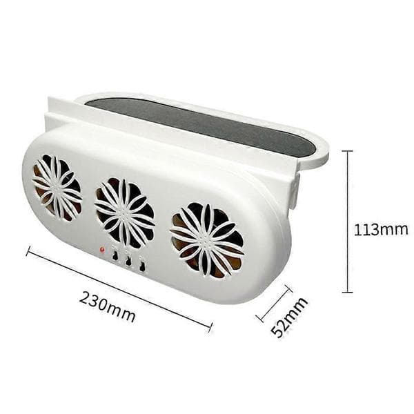 USB Plug-In Bilfönsterfläkt Bil Luftcirkulation Kylning Ventilation Fläkt