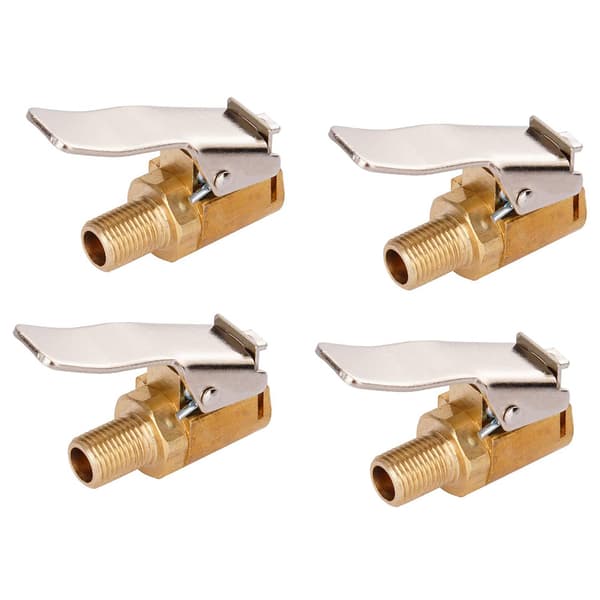 4-i-1 Luftchuck Däckpumpadapter 8mm Ventil Snabbkopplingshuvudklämma Munstycke