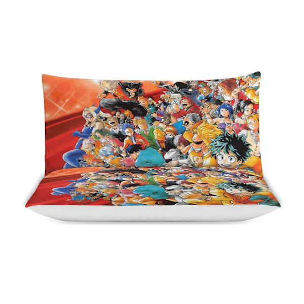 c16 My Hero Academia Peittosetti 3-osainen vuodevaatesetti Pehmeä lämmin ja mukava pehmeä sänkysetti, jossa 1 peittopussi ja 2 tyynyliinaa makuuhuoneeseen All S 200x200cm 78x78in