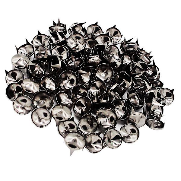 200 stk. 12mm Metal Cone Rivets Claw Studs Prong Til Tasker Tøj Hatte
