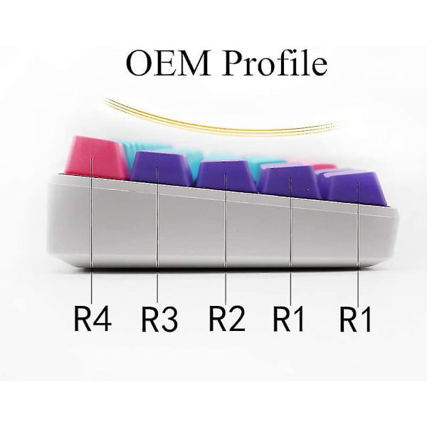 61 Pbt Keycaps 60 Procent, Ducky One 2 Mini Keycaps Oem Profil Rgb Keycap Set Med Key Puller För Cherry Mx Switches Gk61/rk61/anne Pro 2/poker Mecha Blue