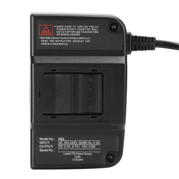 N64 Strømtransformator AC-adapter Strømforsyning til AV-videokabel til Nintendo 100-240VEU