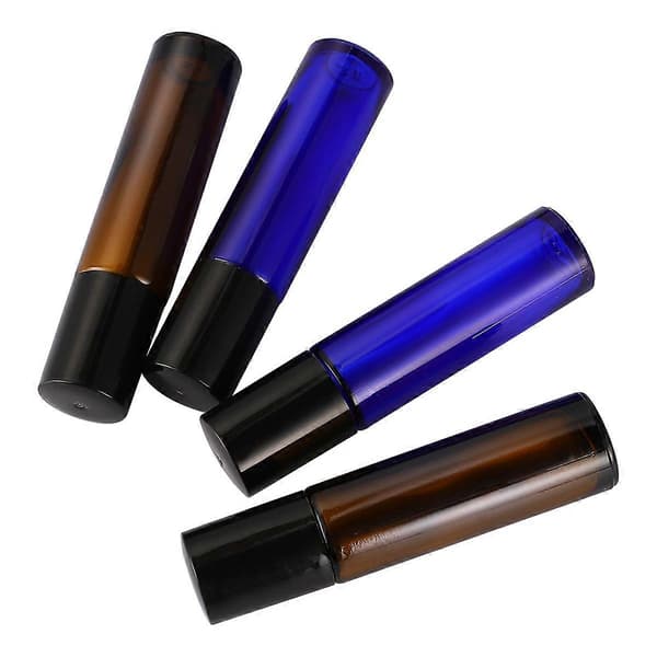 Lajitelma lasisia tuoksupulloja roll-on säilytyskäyttöön 16 kpl 10 ml roll-on-pulloja