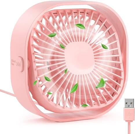 Lille USB-bordventilator med hastigheder, bærbar bordventilator
