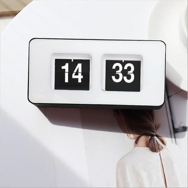 Automatic Flip Clock, Classic Retro Nostalgic Clock, Digital Desk Table Page Down Clock, for Family