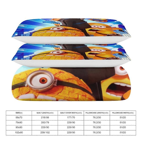 x355 Grusomme Meg 3-delt sengetøysett Varmt og komfortabelt mykt dynetrekk sengesett med 1 dynetrekk og 2 putetrekk for soverom b3 135x200cm 53x78in