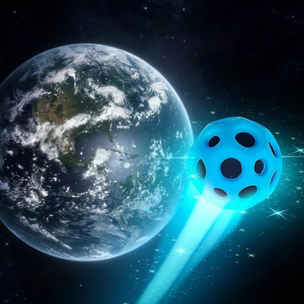Space Balls Extreme Høj Bouncing Ball & Pop Lyde Meteor Space Ball, Cool Tiktok Pop Bouncing Space Ball Sport Træningsbold 6colors 6pcs