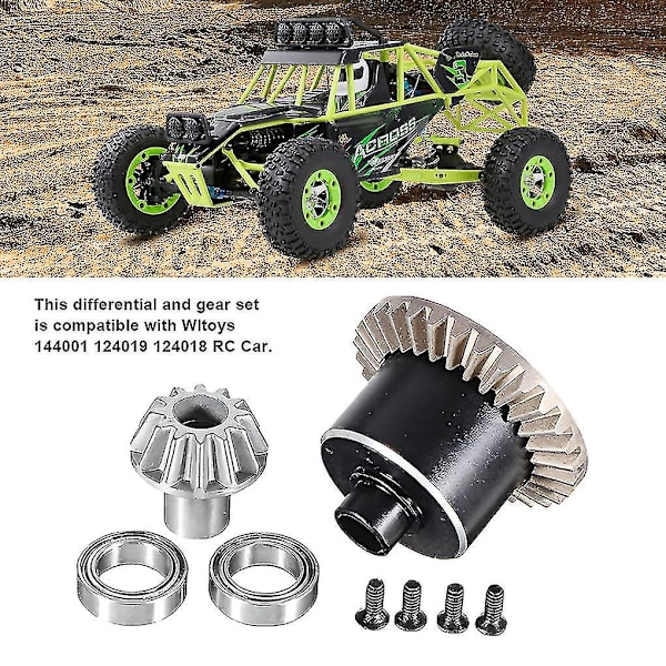 Metall bakre differensialmonteringsutstyr for 1/12 Wltoys 12428 12423 del