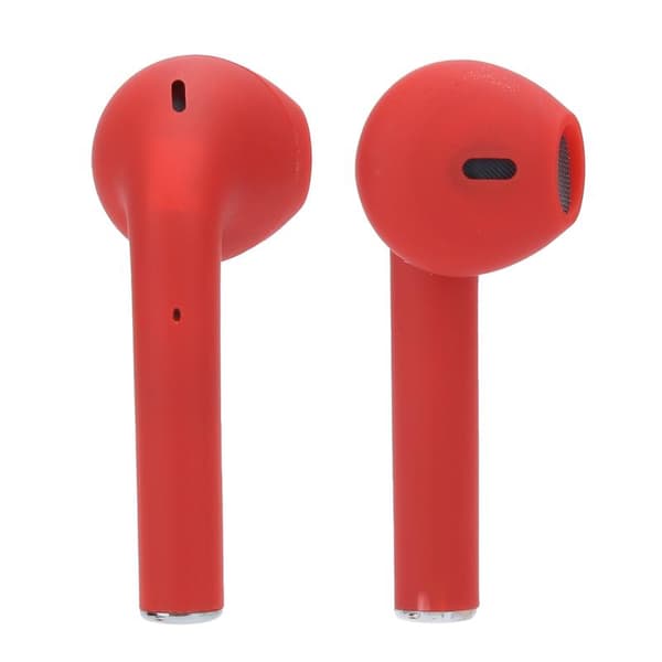 TWS Bluetooth 5.0 Wireless Earbuds Touch Control Headset with Charging Case Red