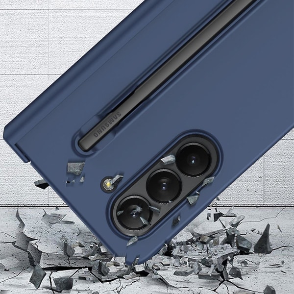 Z Fold 5 Case, Slim Pc Matte Skin Feel Shockproof Case Kompatibel Samsung Galaxy Z Fold 5 med S Pen Hållare & skärmskydd Clear For Galaxy Z Fold 5
