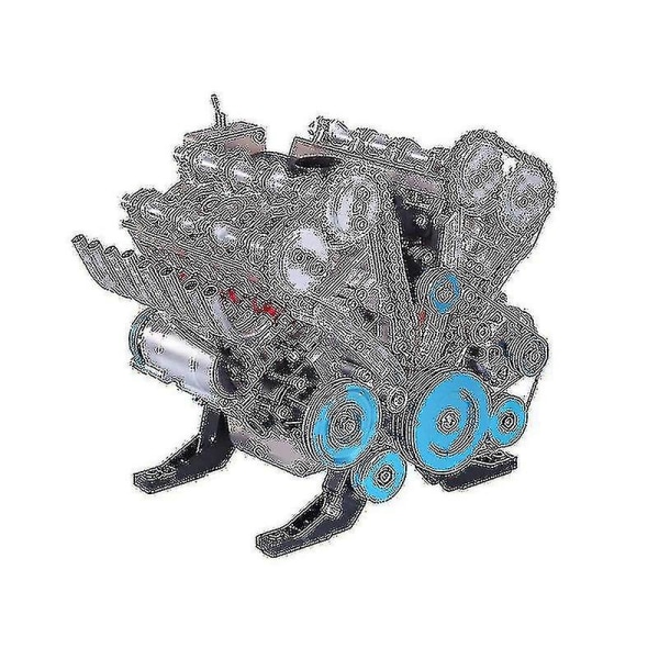 Miniatyrmodell av fyrcylindrig/åtcylindrig radmotor - Leksak för vuxna - Dekoration i harts av hög kvalitet - Wyelv eight cylinder