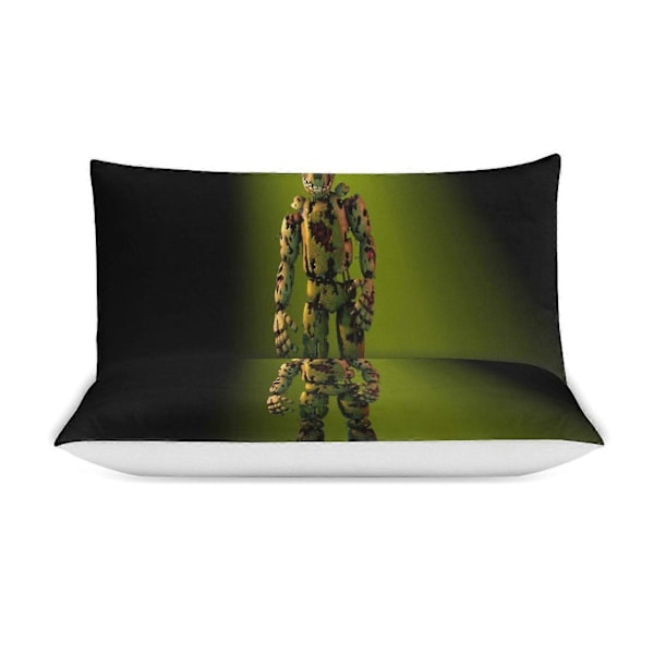 v1048 Five Nightat Freddy Quilt Sæt Tyk Blød 3 Dele Sengesæt Helårs Dynebetræk med 2 Pudebetræk til Voksne Kvinder Piger Teenagere Hjemmeværelse 200x200cm 78x78in